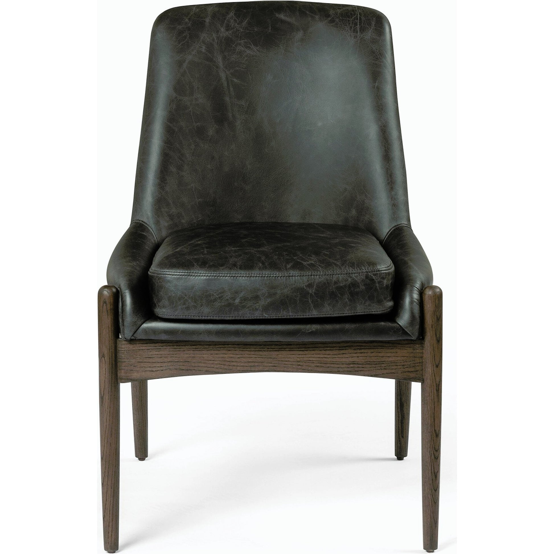 Braden Dining Chair by Four Hands in light camel, warm oak. Made from 100% polyester, solid oak in a modern style.