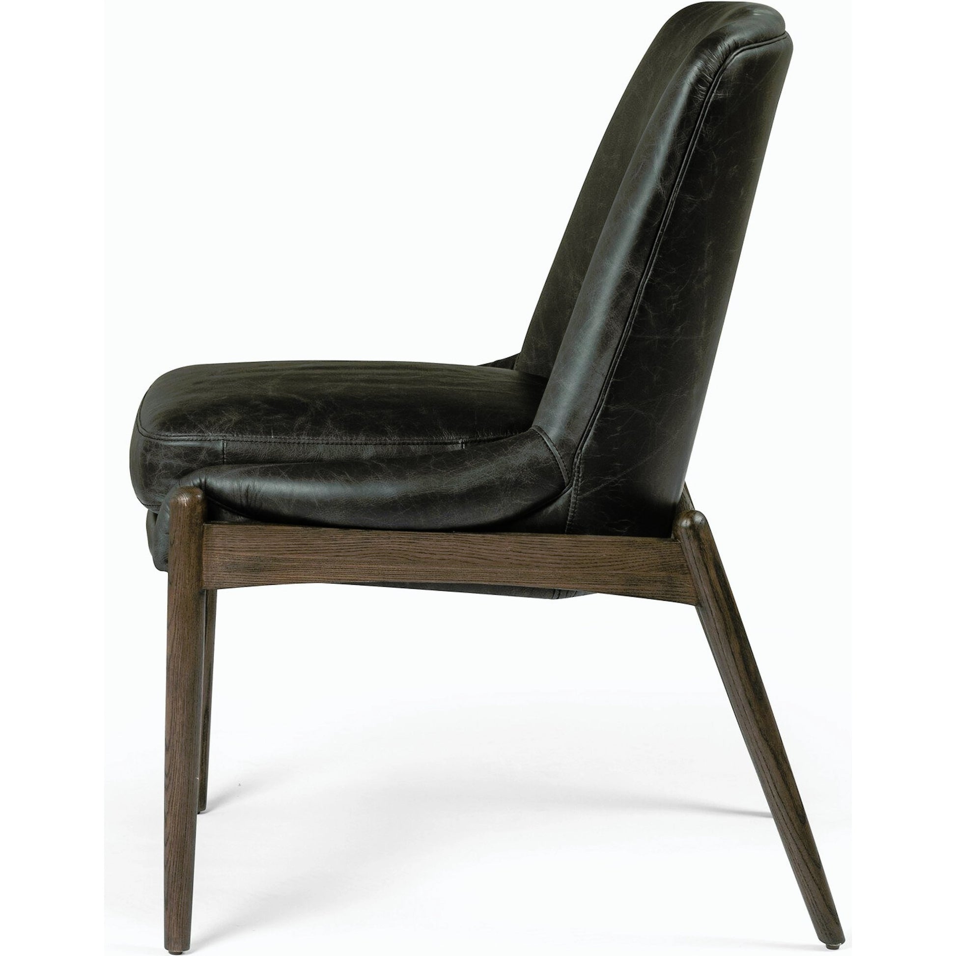 Braden Dining Chair by Four Hands in light camel, warm oak. Made from 100% polyester, solid oak in a modern style.