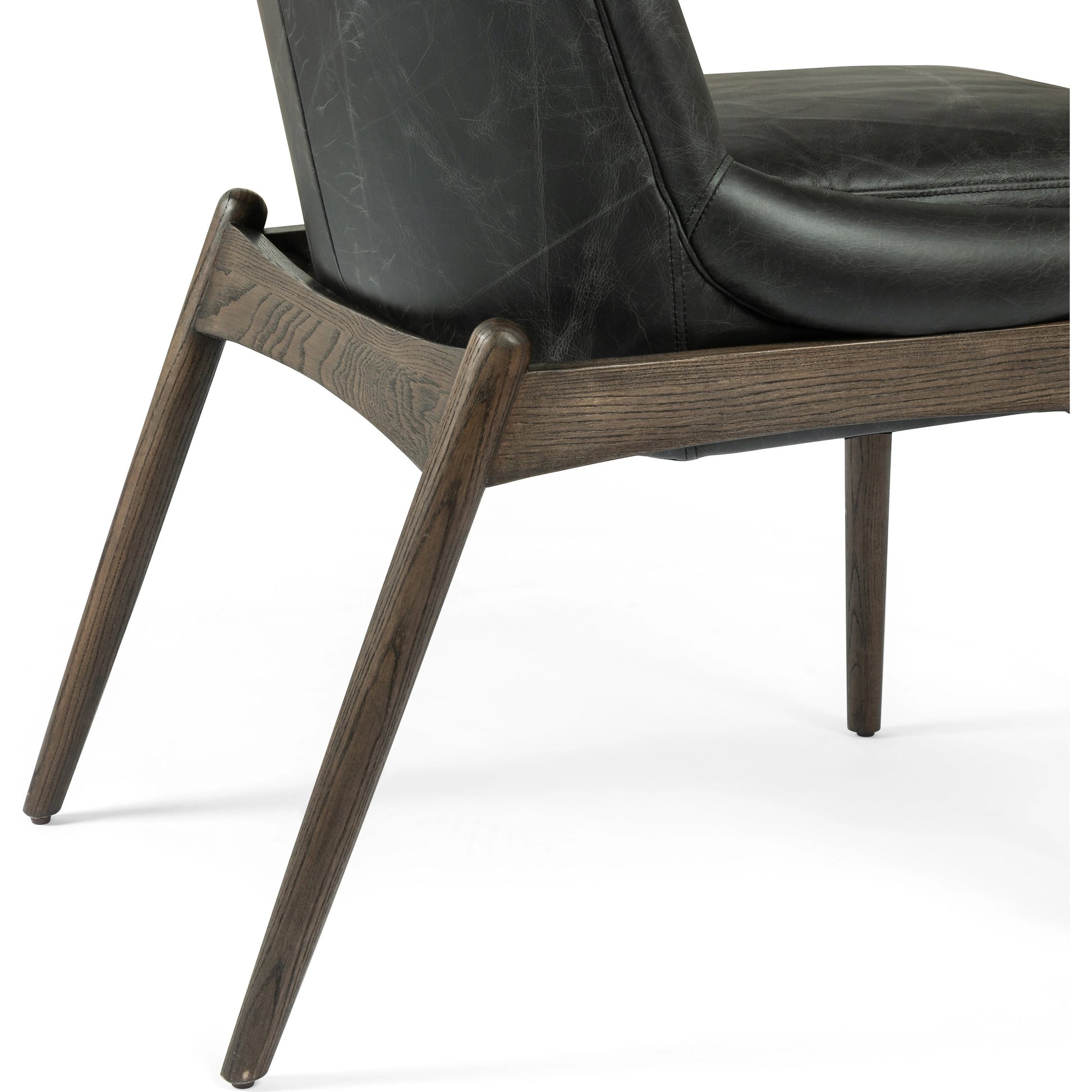 Braden Dining Chair by Four Hands in light camel, warm oak. Made from 100% polyester, solid oak in a modern style.