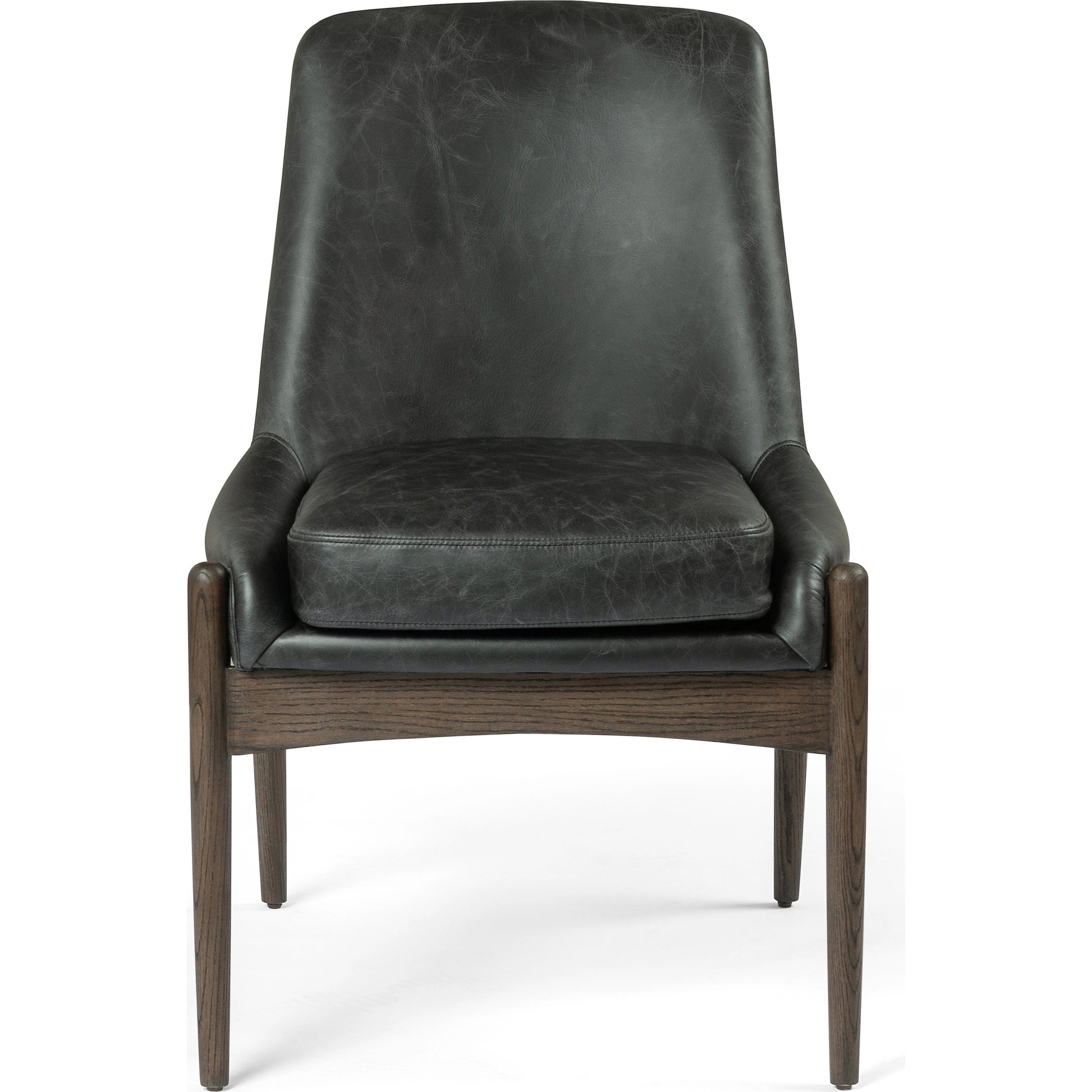 Braden Dining Chair by Four Hands in light camel, warm oak. Made from 100% polyester, solid oak in a modern style.