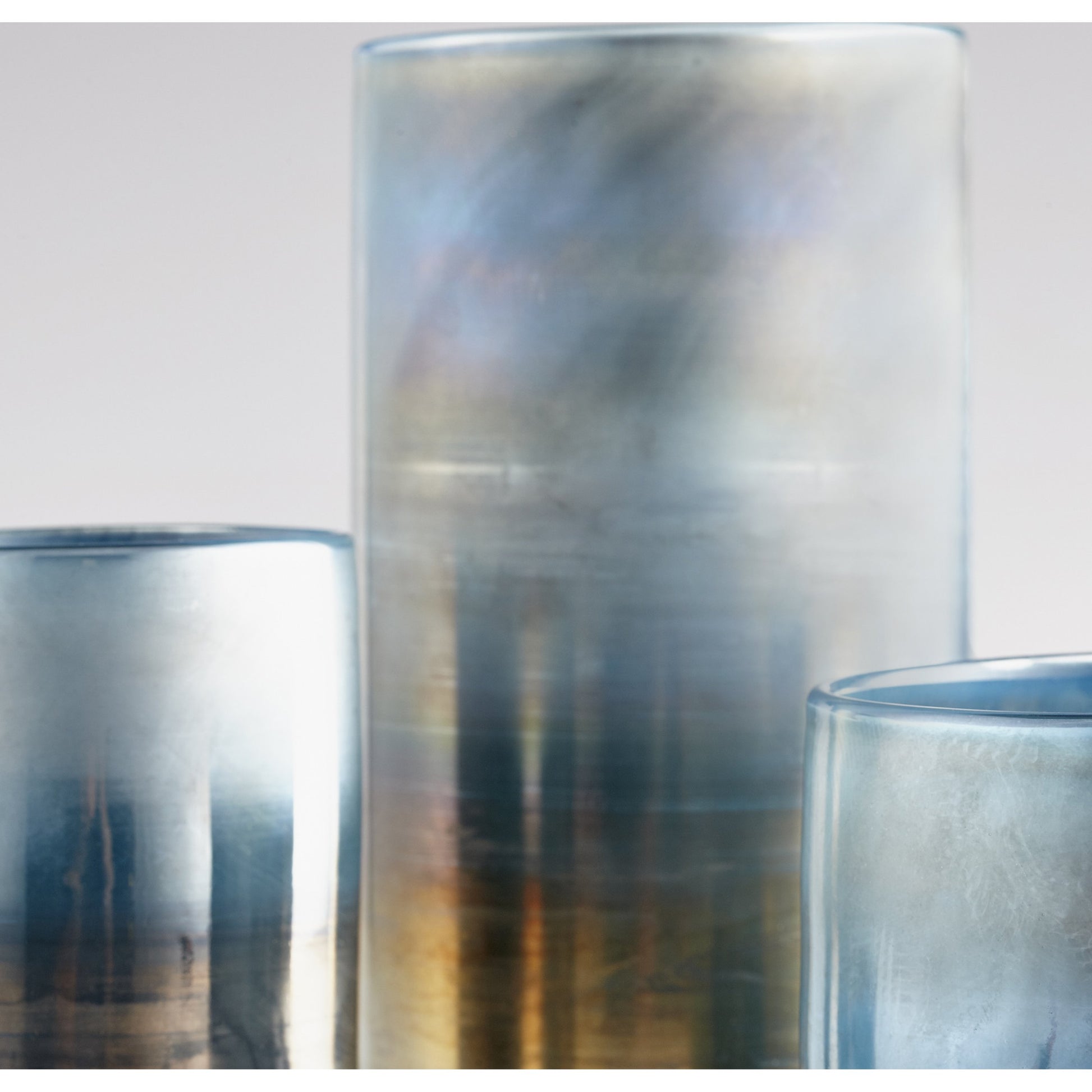 Reina Cylindar Vase by Cyan Design in pyrite. Made from glass in a modern style.