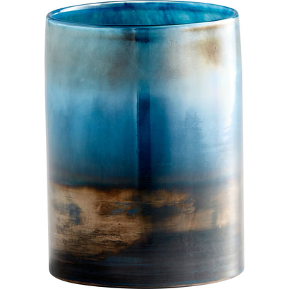 Reina Cylindar Vase by Cyan Design in pyrite. Made from glass in a modern style.