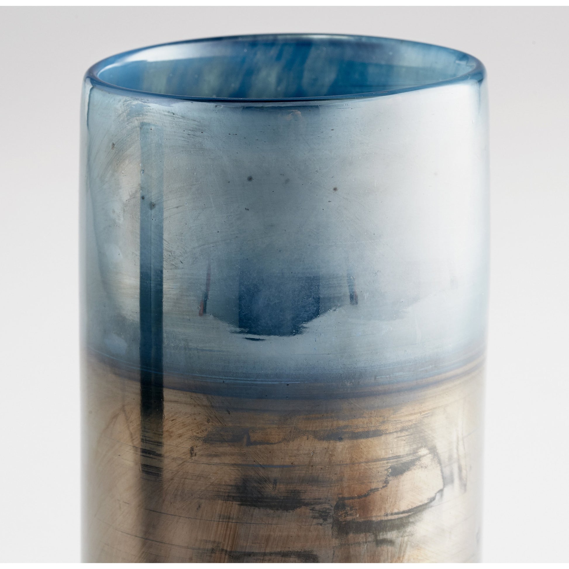 Reina Cylindar Vase by Cyan Design in pyrite. Made from glass in a modern style.