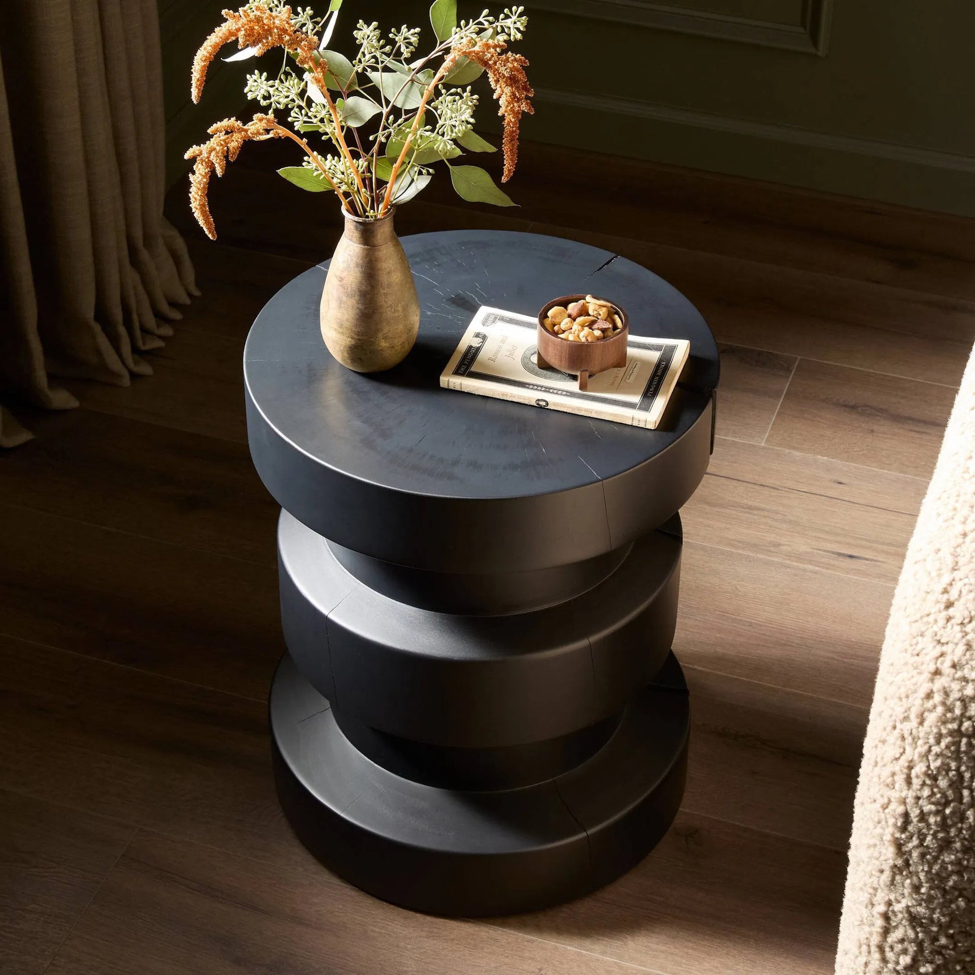Inez End Table by Four Hands. Made from solid pine in a eclectic & global style.