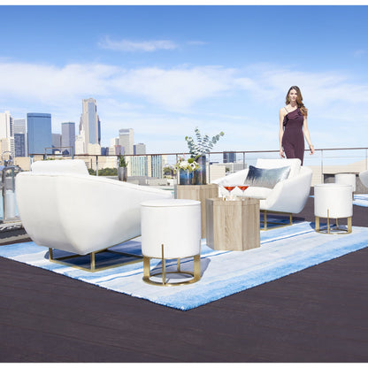 Reina Cylindar Vase by Cyan Design in pyrite. Made from glass in a modern style.