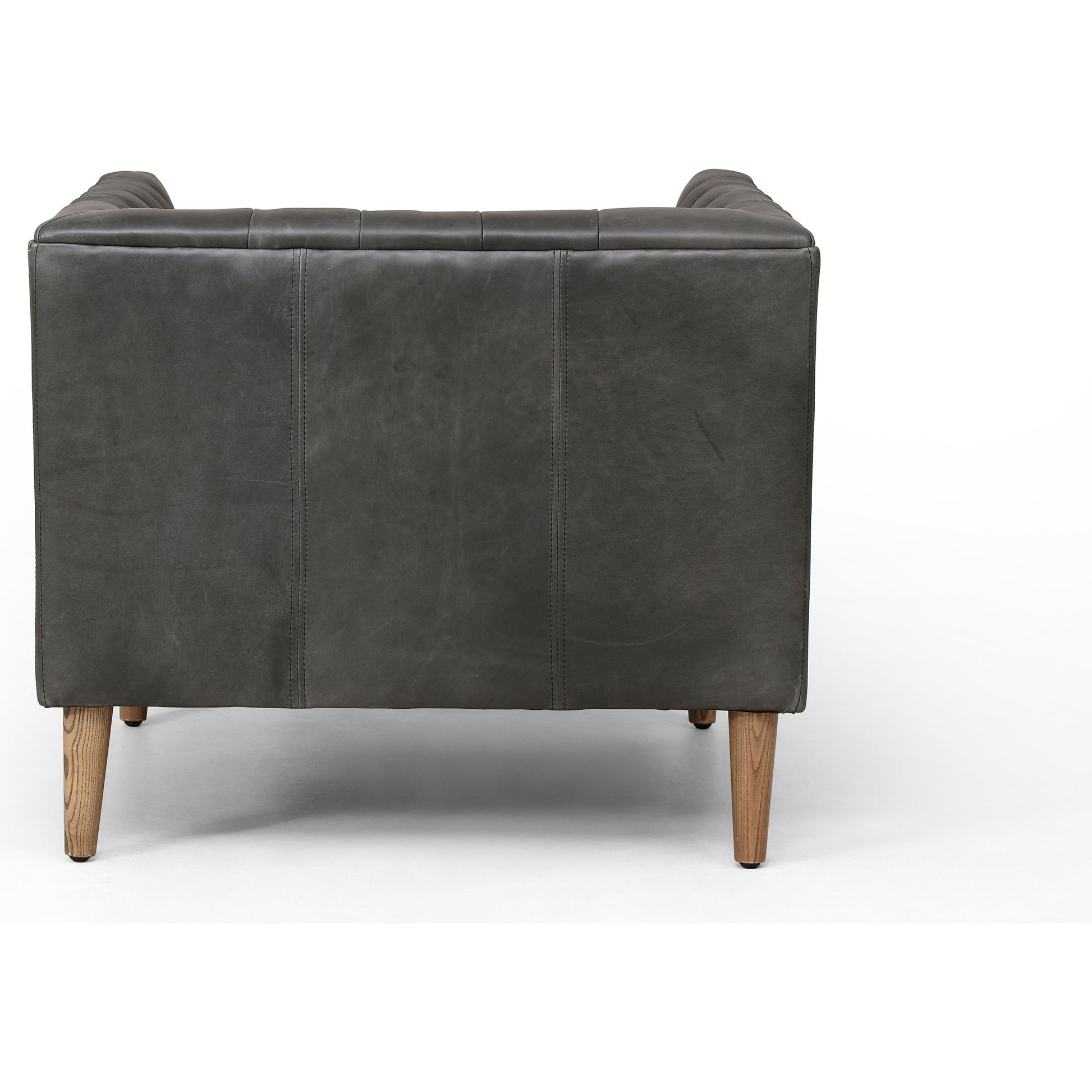 Williams Leather Chair by Four Hands in natural washed camel, weathered ash. Made from top grain leather, solid ash, 100% polyester in a rustic style.