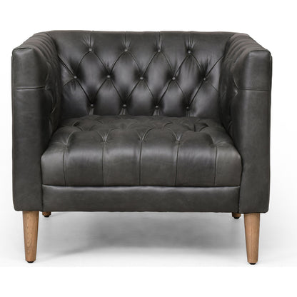 Williams Leather Chair by Four Hands in natural washed camel, weathered ash. Made from top grain leather, solid ash, 100% polyester in a rustic style.