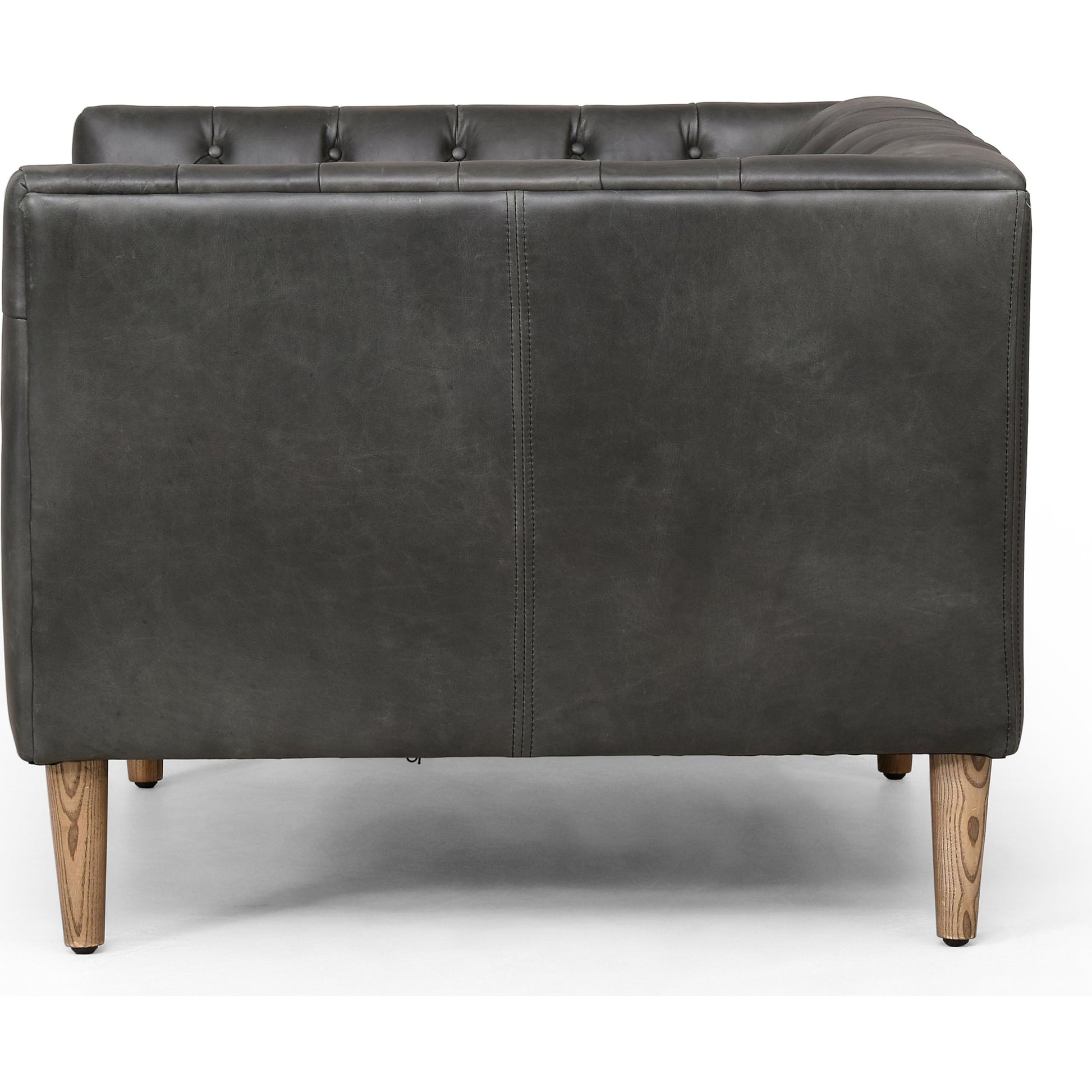 Williams Leather Chair by Four Hands in natural washed camel, weathered ash. Made from top grain leather, solid ash, 100% polyester in a rustic style.