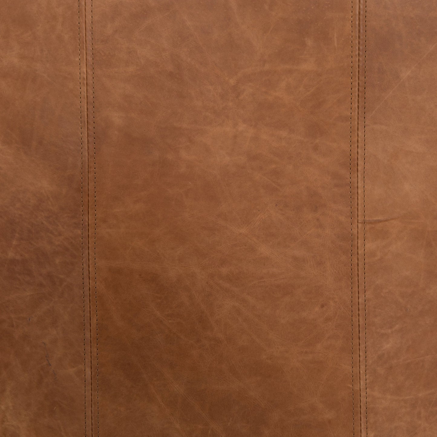 012 SI-1980790 | Closeup | Williams Leather Chair by Four Hands in natural washed camel, weathered ash. Made from top grain leather, solid ash, 100% polyester in a rustic style.