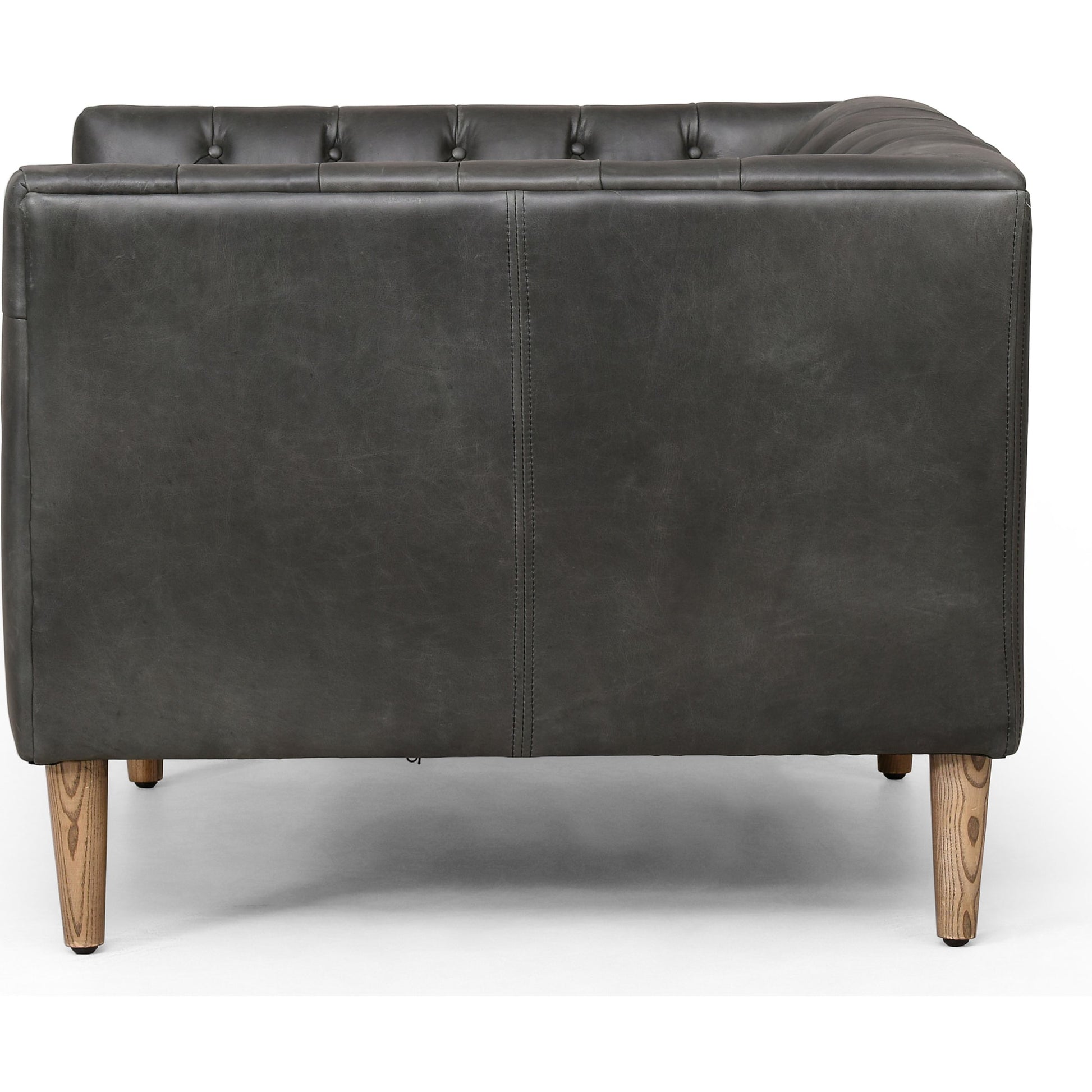 Williams Leather Chair by Four Hands in natural washed camel, weathered ash. Made from top grain leather, solid ash, 100% polyester in a rustic style.