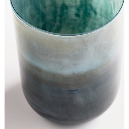 Reina Cylindar Vase by Cyan Design in pyrite. Made from glass in a modern style.
