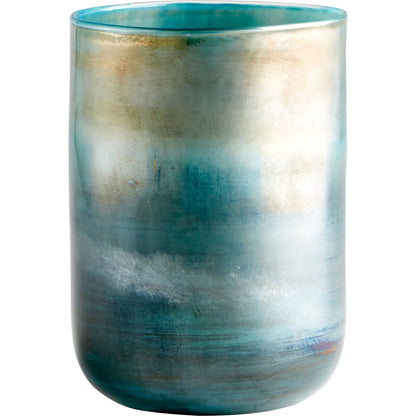 Reina Cylindar Vase by Cyan Design in pyrite. Made from glass in a modern style.