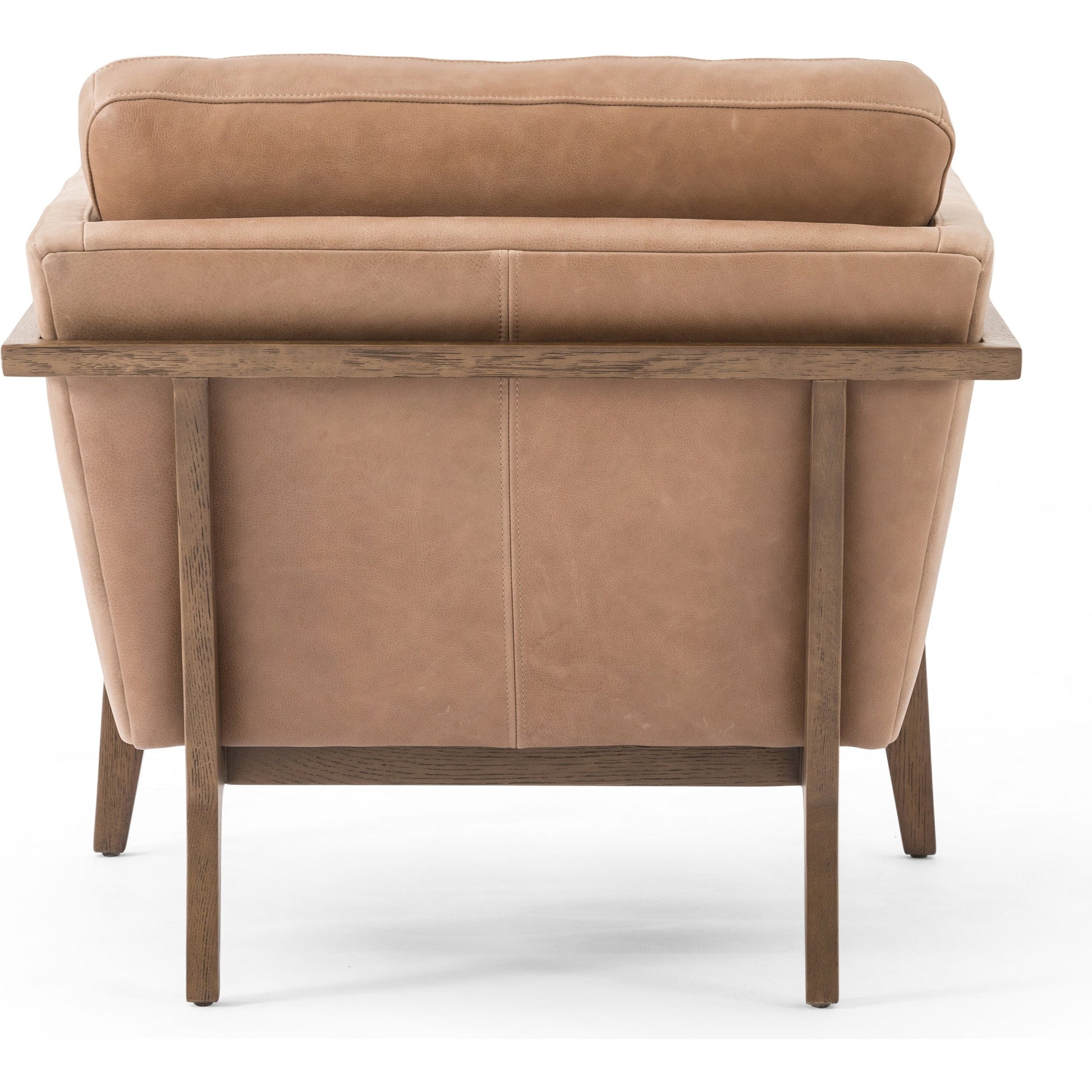 Dash Chair by Four Hands in palermo drift and distressed natural. Made from top grain leather, solid oak, 100% polyester in a modern style.