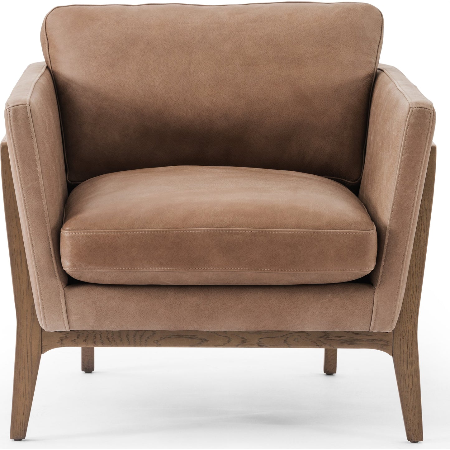 012 SI-1901552 | Additional Silo | Dash Chair by Four Hands in palermo drift and distressed natural. Made from top grain leather, solid oak, 100% polyester in a modern style.