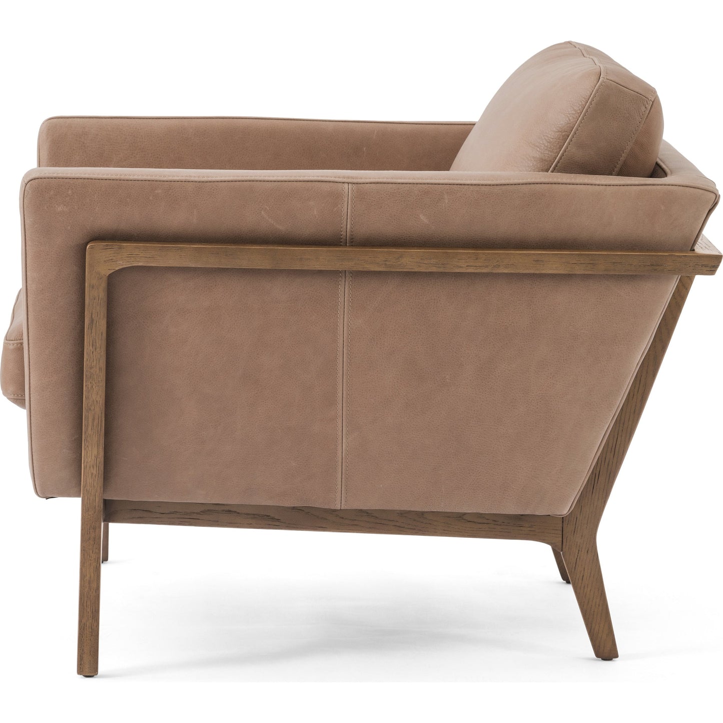 013 SI-1901552 | Additional Silo | Dash Chair by Four Hands in palermo drift and distressed natural. Made from top grain leather, solid oak, 100% polyester in a modern style.