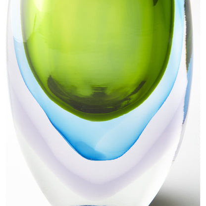 Canica Vase by Cyan Design in blue, green. Made from glass in a coastal style.