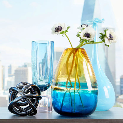 Canica Vase by Cyan Design in blue, green. Made from glass in a coastal style.