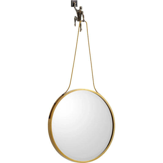 Muscle Man Mirror by Cyan Design in golden bronze. Made from iron, mirrored glass in a eclectic & global style.