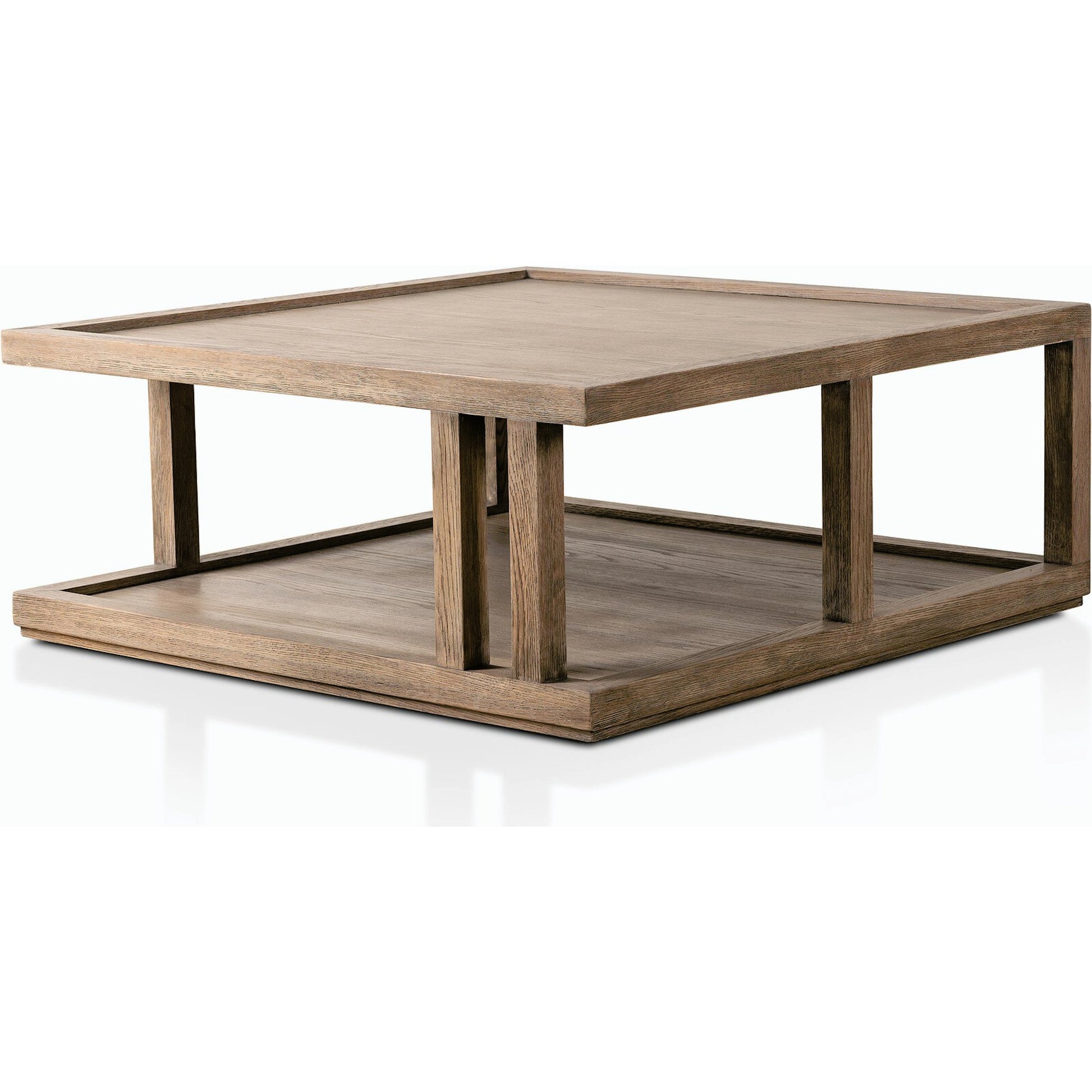 Charley Coffee Table by Four Hands. Made from oak veneer, solid oak in a modern style.