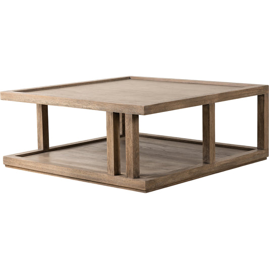 Charley Coffee Table by Four Hands. Made from oak veneer, solid oak in a modern style.