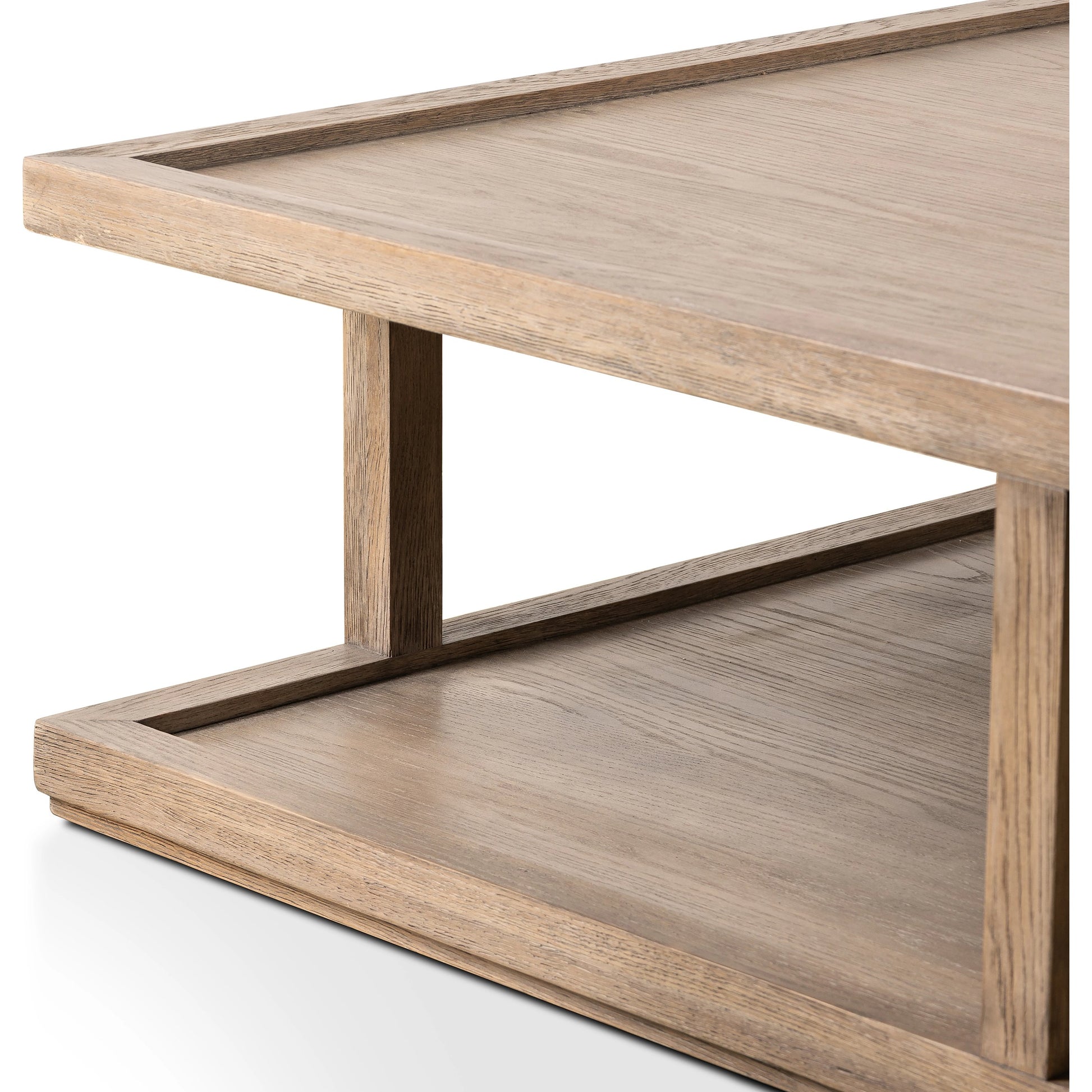 Charley Coffee Table by Four Hands. Made from oak veneer, solid oak in a modern style.