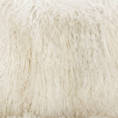Ashland Armchair by Four Hands in mongolia cream fur, drifted oak. Made from mongolia fur, solid oak, 100% polyester in a modern style.