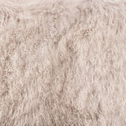 Ashland Armchair by Four Hands in mongolia cream fur, drifted oak. Made from mongolia fur, solid oak, 100% polyester in a modern style.