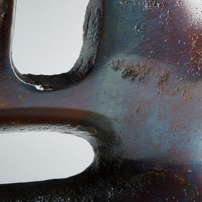 Chamberlin Sculpture by Cyan Design in cobalt blue, antique brass. Made from aluminum in a eclectic & global style.