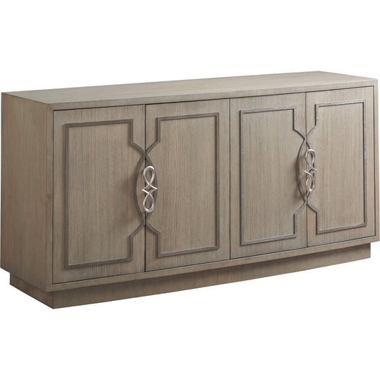 Grove Park Media Console by Sligh in dove gray. Made from unique in a transitional style.