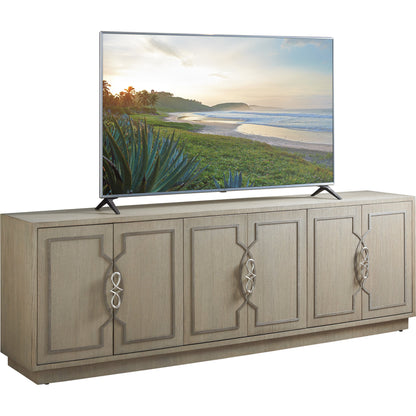 Grove Park Long Media Console by Sligh in dove gray. Made from unique in a transitional style.