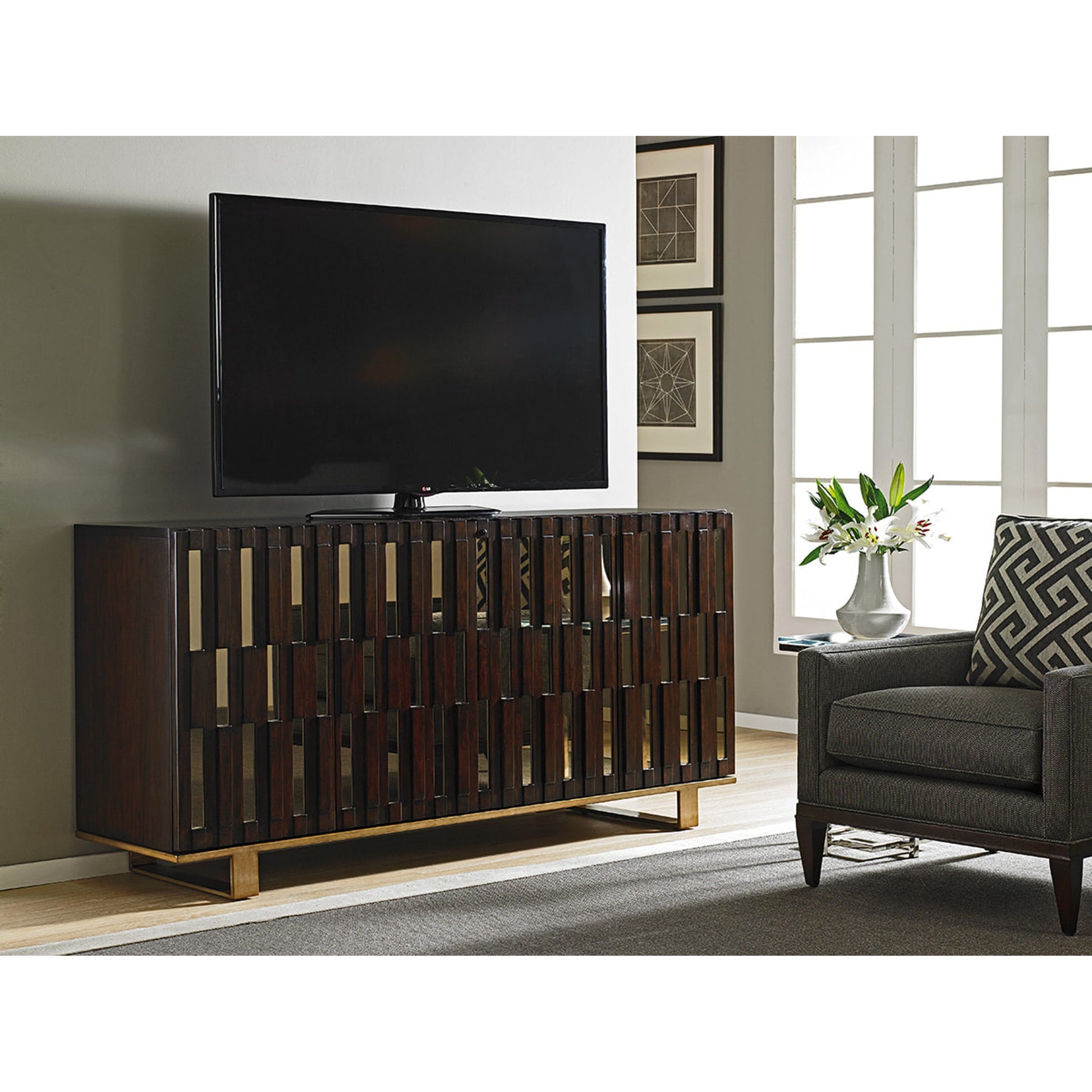 Quantum Media Console by Sligh. Made from unique in a modern style.