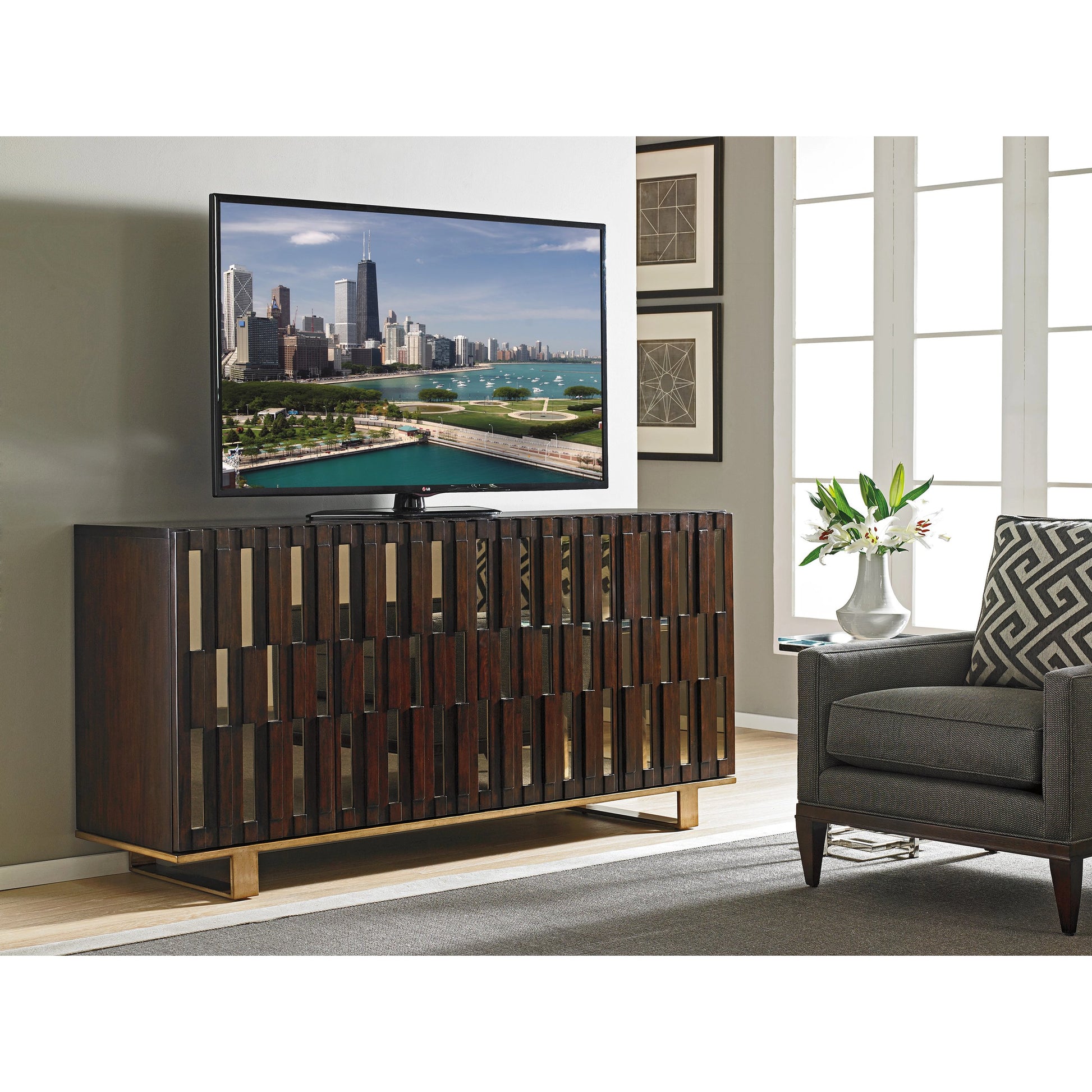 Quantum Media Console by Sligh. Made from unique in a modern style.