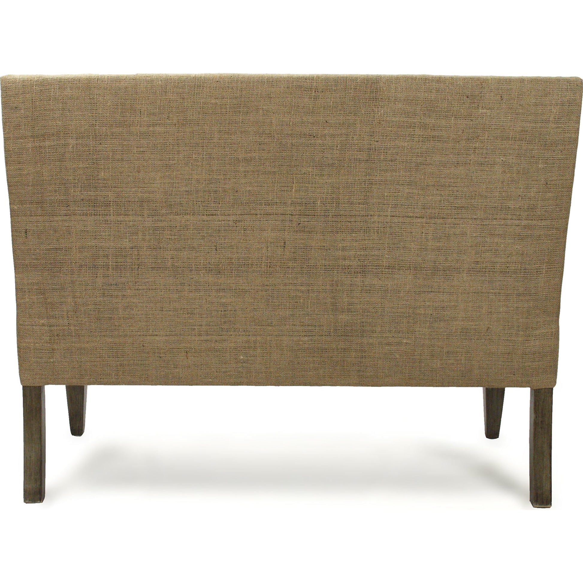 Bench by Zentique in antique linen, burlap and hardwood maple. Made from hardwood maple in a transitional style.