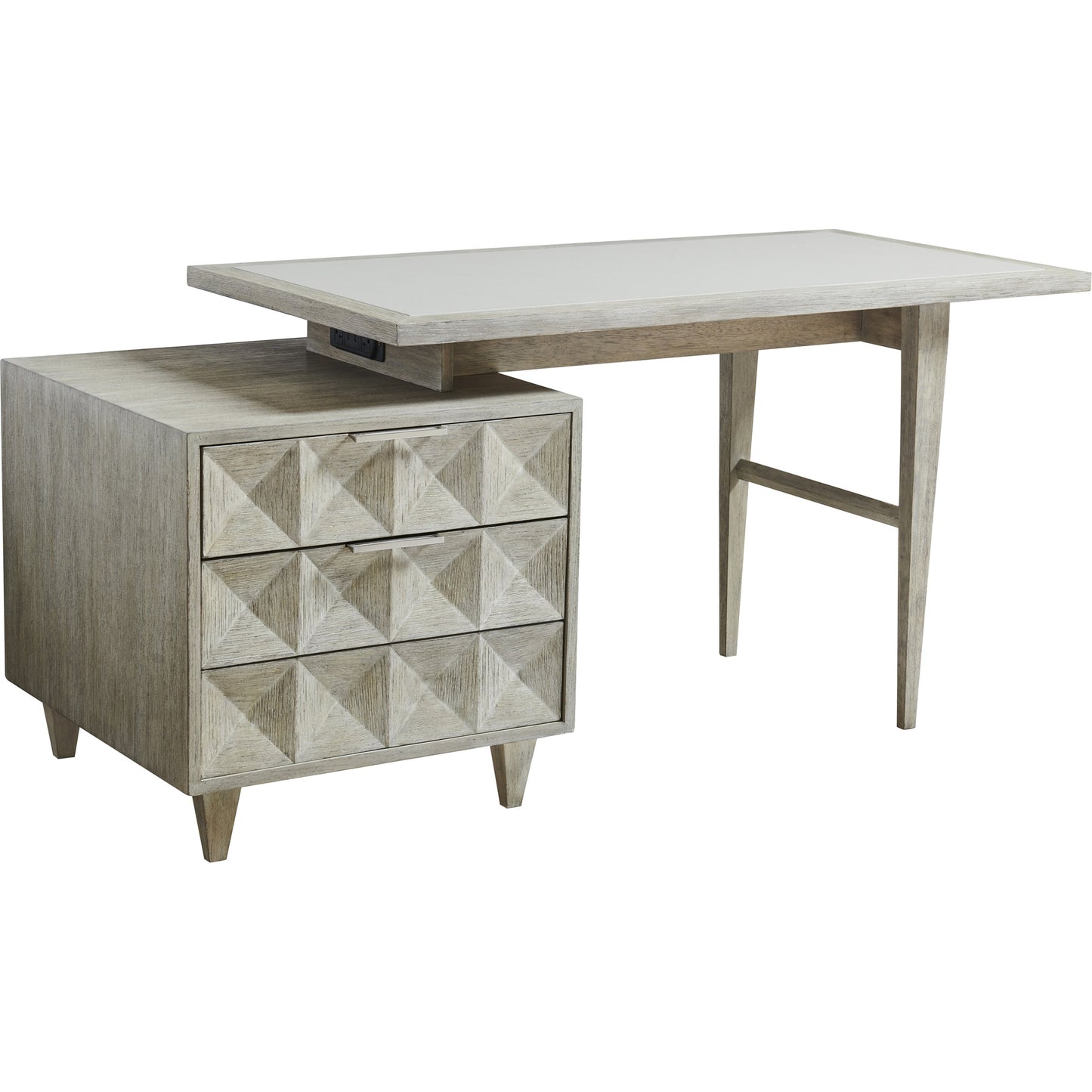 001 SI-1823486 | Primary Silo | Domus Writing Desk by Sligh in fog gray. Made from unique in a modern style.