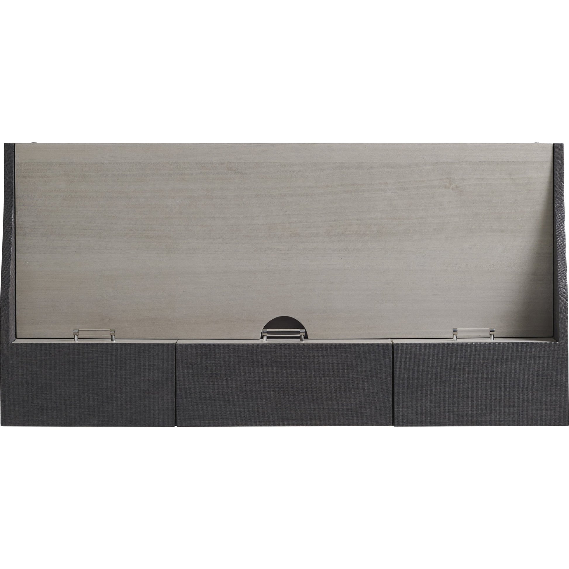 Anthology Writing Desk by Sligh in slate gray. Made from unique in a transitional style.