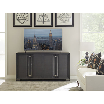 Anthology Media Console by Sligh in slate gray. Made from unique in a modern style.