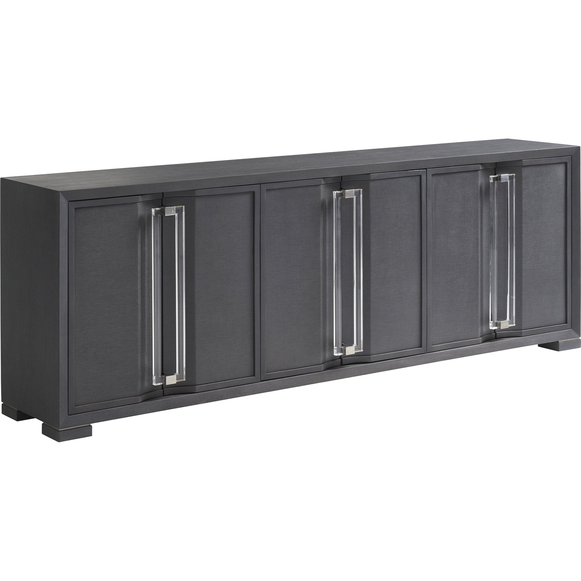 Anthology Media Console by Sligh in slate gray. Made from unique in a modern style.
