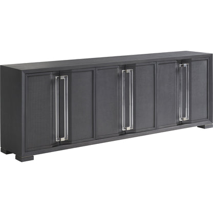 Anthology Media Console by Sligh in slate gray. Made from unique in a modern style.