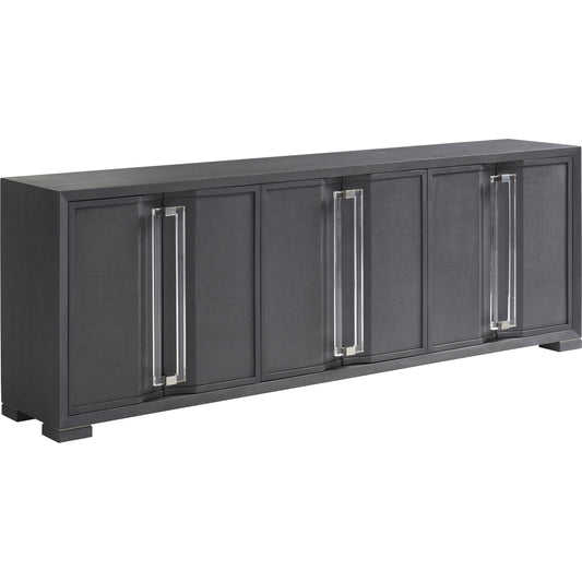 Anthology Media Console by Sligh in slate gray. Made from unique in a modern style.