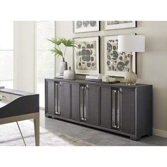 Anthology Media Console by Sligh in slate gray. Made from unique in a modern style.