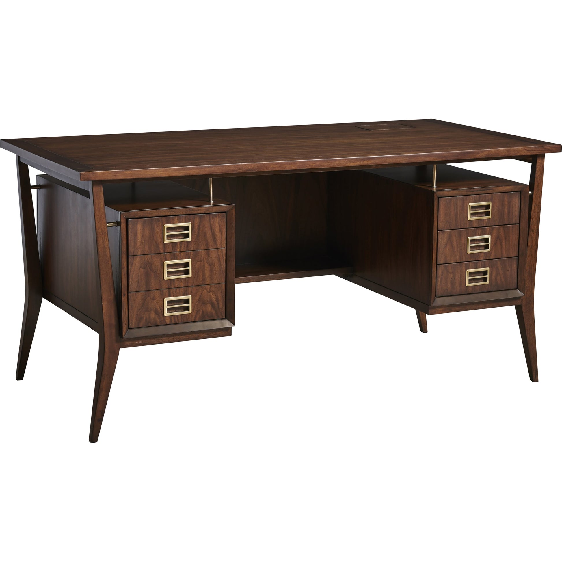 Cranbrook Writing Desk by Sligh in walnut. Made from unique in a traditional style.