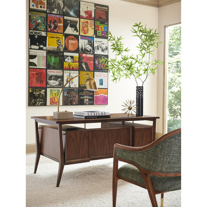 Cranbrook Writing Desk by Sligh in walnut. Made from unique in a traditional style.