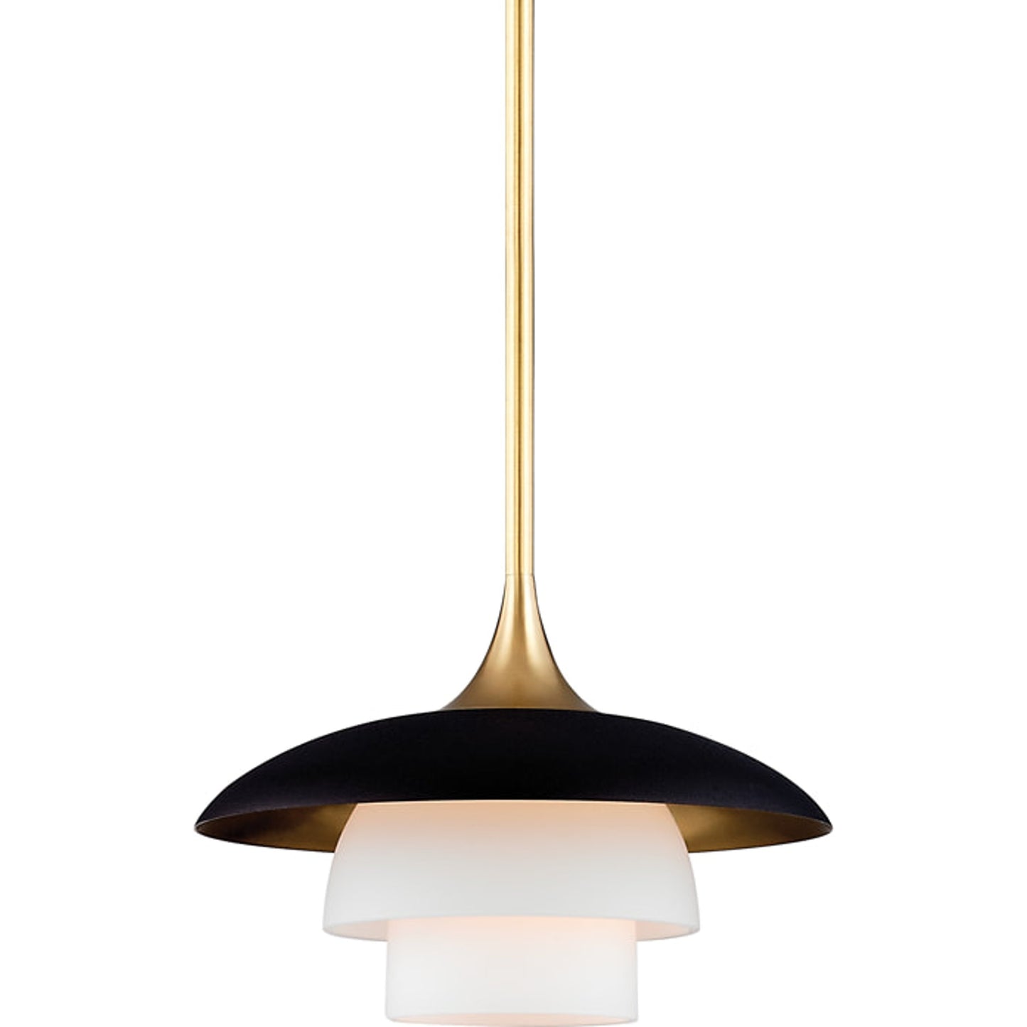 001 S-307945 | Primary Silo | Barron Pendant by Hudson Valley in aged brass. Made from steel in a modern style.