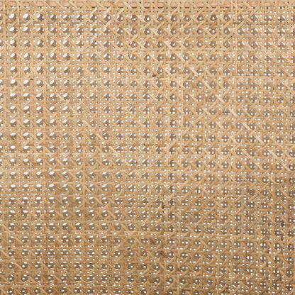 Antonia Cane Dining Armchair by Four Hands in light natural cane, brushed ebony, savile flax. Made from 92% polyester, 8% flax, linen, solid nettlewood, cane in a modern style.