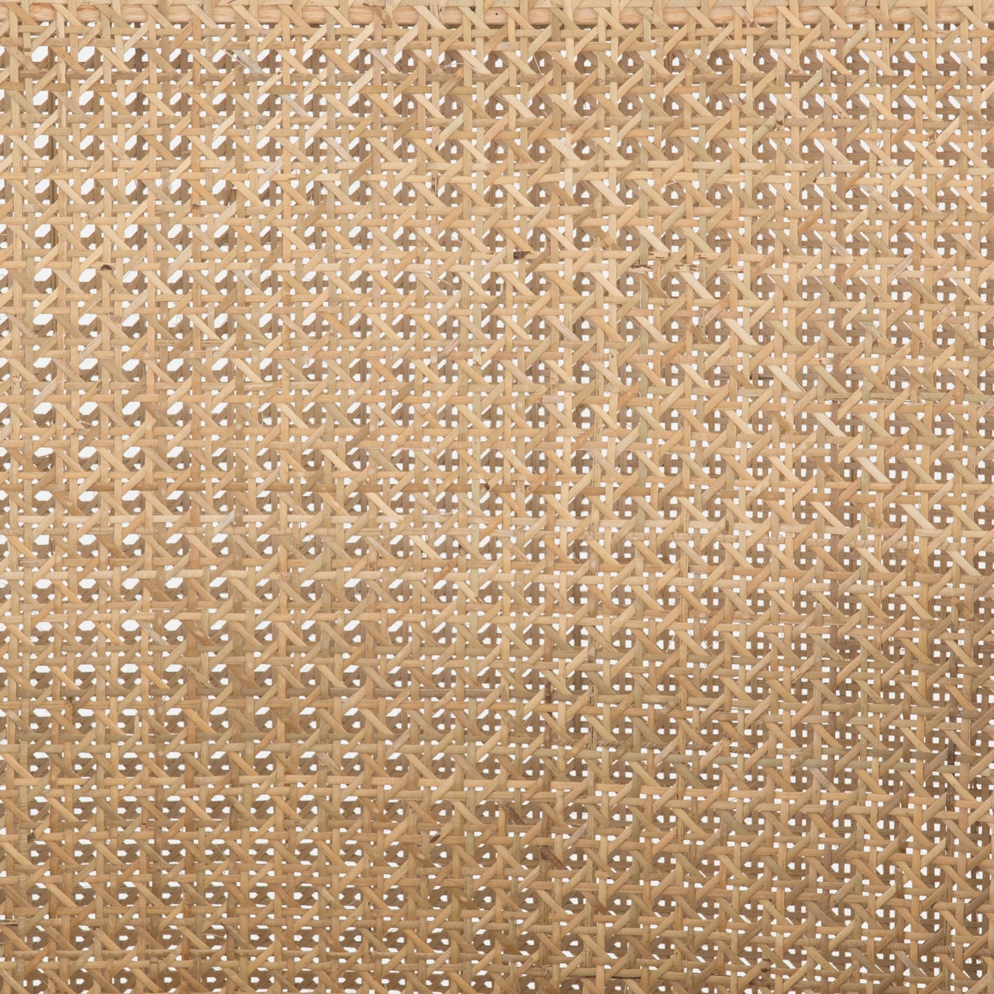 006 SI-1980070 | Closeup | Antonia Cane Dining Armchair by Four Hands in light natural cane, brushed ebony, savile flax. Made from 92% polyester, 8% flax, linen, solid nettlewood, cane in a modern style.