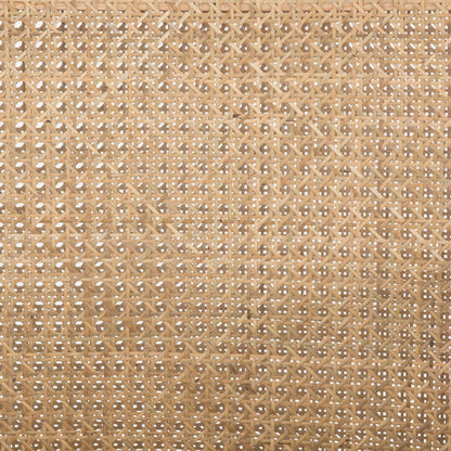 Antonia Cane Dining Armchair by Four Hands in light natural cane, brushed ebony, savile flax. Made from 92% polyester, 8% flax, linen, solid nettlewood, cane in a modern style.