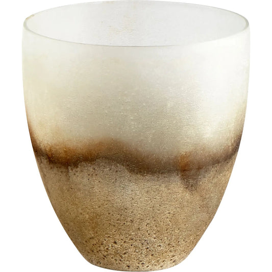 Wellesley Vase by Cyan Design in bronze. Made from glass in a eclectic & global style.