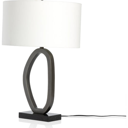 Bingley Table Lamp by Four Hands. Made from aluminum, 60% polyester, 40% viscose (rayon) in a modern style.