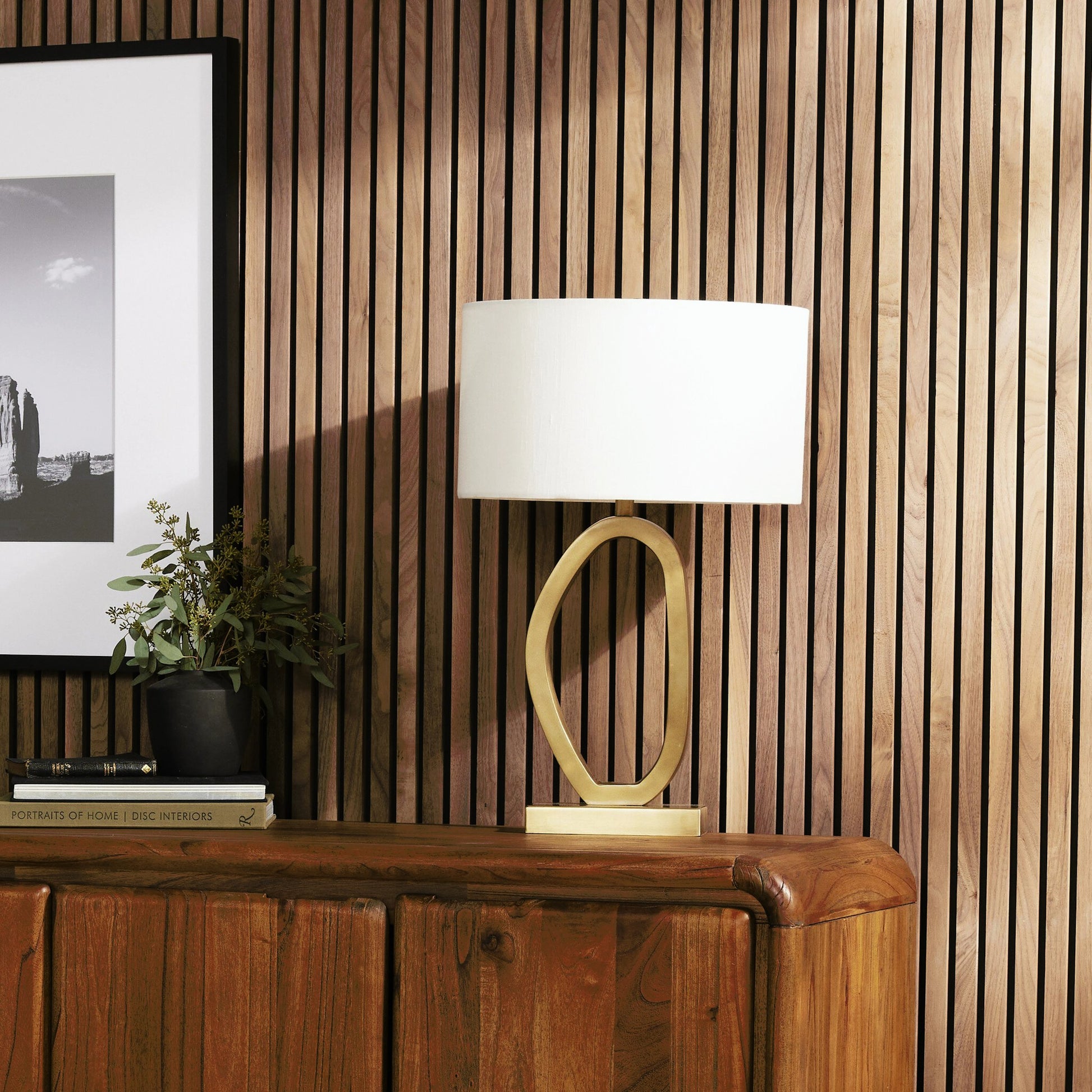Bingley Table Lamp by Four Hands. Made from aluminum, 60% polyester, 40% viscose (rayon) in a modern style.
