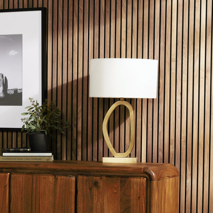 Bingley Table Lamp by Four Hands. Made from aluminum, 60% polyester, 40% viscose (rayon) in a modern style.